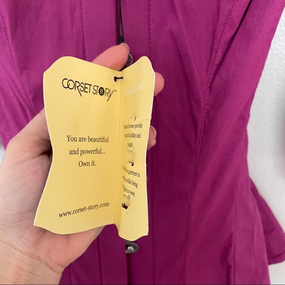 Nwt Corset Story Dry Rose Corset Shirt — image 7 of 8
